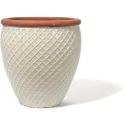 Kirschke Pflanzgefäß Farmhouse Pond 22 Cm Washed Creme