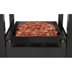 Gaskamin Ridera 6,5 KW Mit Panoramaglas Und Lava-Deko-Steinen -Gartenwelt Verkauf 048126602964 CU01 090720 L