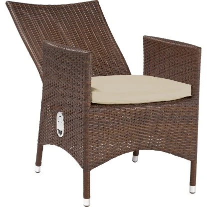 Gartensessel Davenport II Mit Verstellbarer Rückenlehne Aus Polyrattan Braun 2 Gartensessel Davenport II Mit Verstellbarer Rückenlehne Aus Polyrattan Braun - Image 2