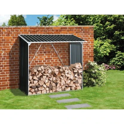 Duramax Kaminholzregal 182 X 162,5 X 74 Cm (B X H X T) Anthrazit 3 Duramax Kaminholzregal 182 X 162,5 X 74 Cm (B X H X T) Anthrazit - Image 3