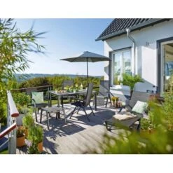 Sonnenliege Pacora Aus Textilen Anthrazit XL -Gartenwelt Verkauf 209237 3299 5