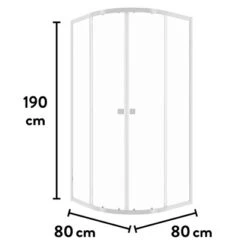 Baliv Duschkabine DUK-80.20R 80 Cm X 80 Cm Chrom 19 Baliv Duschkabine DUK-80.20R 80 Cm X 80 Cm Chrom -Gartenwelt Verkauf 250312107720 VM01 190221 L