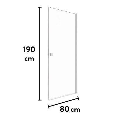 Baliv Dusch-Drehtür DUK-80.30T 80 Cm X 190 Cm Chrom 12 Baliv Dusch-Drehtür DUK-80.30T 80 Cm X 190 Cm Chrom - Image 12