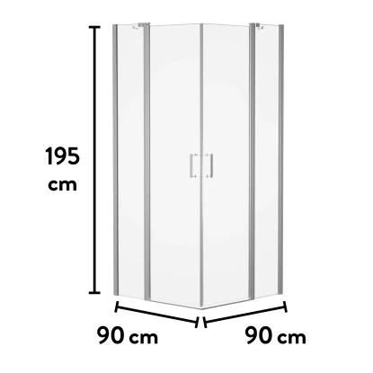 Baliv Duschkabine DUK-90.50E 90 Cm X 90 Cm Chrom 13 Baliv Duschkabine DUK-90.50E 90 Cm X 90 Cm Chrom - Image 13