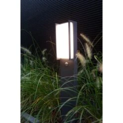 Lutec LED-Wegeleuchte Qubo 1-flammig Anthrazit 75 Cm X 11 Cm X 9,3 Cm -Gartenwelt Verkauf 277022 3746 AB 02