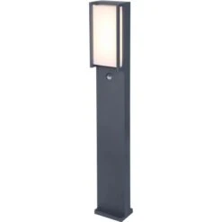 Lutec LED-Wegeleuchte Qubo 1-flammig Anthrazit 75 Cm X 11 Cm X 9,3 Cm