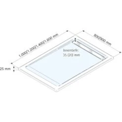 Schulte ExpressPlus Duschwanne Mit Rinne Extraflach 90x120cm -Gartenwelt Verkauf 32020 2053 4060991037177 5