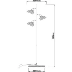 Brilliant Stehleuchte Avia Schwarz Und Holz -Gartenwelt Verkauf 4004353397004 4731 VM 18