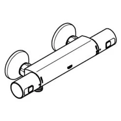 Grohe QuickFix Thermostat-Brausebatterie Precision Start Schwarz -Gartenwelt Verkauf 4005176782237 4520 AI 03