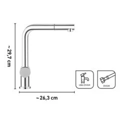 Baliv Küchenarmatur KI-1050 Verchromt 7 Baliv Küchenarmatur KI-1050 Verchromt -Gartenwelt Verkauf 4007874116765 VM01 110920