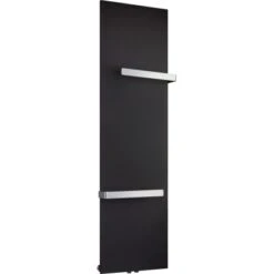 Badheizkörper Kerpen Mit Handtuchhalter 540W Schwarz 160x45 Cm -Gartenwelt Verkauf 4048121195850 S02 240321 L