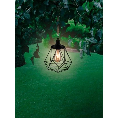 Solar-Pendelleuchte Pastoni Schwarz 2 Solar-Pendelleuchte Pastoni Schwarz - Image 2