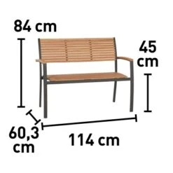 Gartenbank Bonlee 2-Sitzer FSC® 84,5 Cm X 114 Cm X 60,25 Cm -Gartenwelt Verkauf 4048124988053 VM 01
