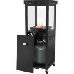 Gaskamin Ridera 6,5 KW Mit Panoramaglas Und Lava-Deko-Steinen -Gartenwelt Verkauf 4048126602964 A02 090720 L