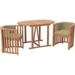 Balkonset Hervey Bay FSC® Naturfarben 3-teilig -Gartenwelt Verkauf 4048126614226 S01 110820