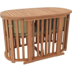 Balkonset Hervey Bay FSC® Naturfarben 3-teilig -Gartenwelt Verkauf 4048126614226 S02 110820