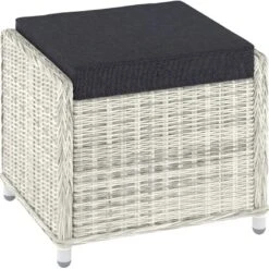 Lounge-Set Kalgan 6-teilig Wicker Eisgrau (B-Ware) -Gartenwelt Verkauf 4048126625642 90