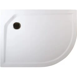 Schulte Duschwanne Rund Asymmetrisch Links 90 Cm X 120 Cm Alpinweiß