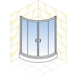 Schulte ExpressPlus Runddusche Sunny Sicherheitsglas Chromoptik 190x90x90cm -Gartenwelt Verkauf 4060991051197 2053 5