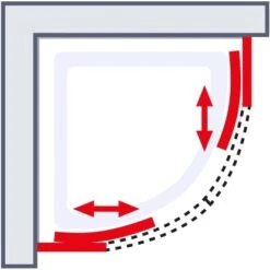 Schulte ExpressPlus Runddusche Sunny Sicherheitsglas Chromoptik 190x90x90cm -Gartenwelt Verkauf 4060991051197 2053 6