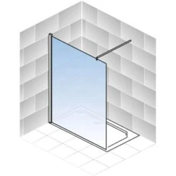 Schulte Alexa Style 2.0 Duschwand Walk In BlackStyle Atelier 1 Dekor 90 X 200cm -Gartenwelt Verkauf 4060991056772 2053 5