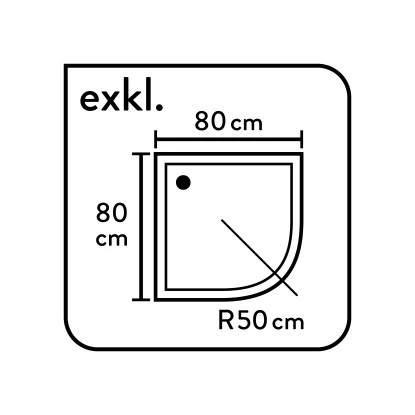 Baliv Duschkabine DUK-80.20R 80 Cm X 80 Cm Chrom 9 Baliv Duschkabine DUK-80.20R 80 Cm X 80 Cm Chrom - Image 9