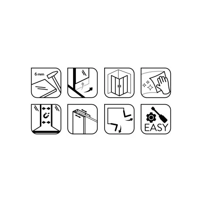 Baliv Duschkabine DUK-90.50E 90 Cm X 90 Cm Chrom 12 Baliv Duschkabine DUK-90.50E 90 Cm X 90 Cm Chrom - Image 12