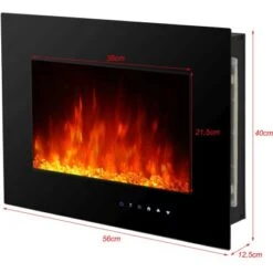 El Fuego Elektrokamin Aarau II Schwarz 900/2000 W -Gartenwelt Verkauf 4250373262819 2240 S 8