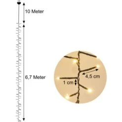 Amare LED-Lichterkette Galaxie 400 LEDs Mit Fernbedienung 6,7 M Warmweiß -Gartenwelt Verkauf 4251083906468 4655 03