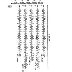 Amare LED-Clusterlichterkette Lichtervorhang Weiß -Gartenwelt Verkauf 4251083910151 4655 06