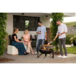 Westmann Premium Grill Feuerstelle Inkl. Grillrost Ø 70 Cm X 75 Cm Schwarz -Gartenwelt Verkauf 4260280773407 1741 AB 04