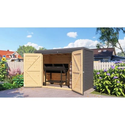 Bertilo Gartenschrank Box Bike 103 Cm X 207 Cm Anthrazit FSC® 13 Bertilo Gartenschrank Box Bike 103 Cm X 207 Cm Anthrazit FSC® - Image 13