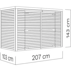Bertilo Gartenschrank Box Bike 103 Cm X 207 Cm Anthrazit FSC® 25 Bertilo Gartenschrank Box Bike 103 Cm X 207 Cm Anthrazit FSC® -Gartenwelt Verkauf 42686005288 11021300 VM 01