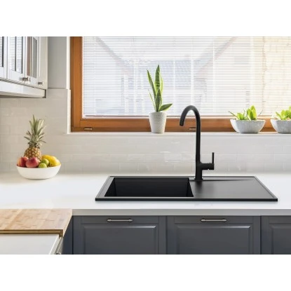 Miló Einbauspüle Granitverbundstoff Palladio 86 Schwarz 3 Miló Einbauspüle Granitverbundstoff Palladio 86 Schwarz - Image 3