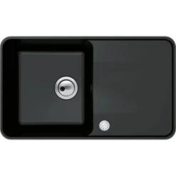 Miló Einbauspüle Granitverbundstoff Piu 78 Schwarz