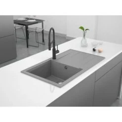 Miló Einbauspüle Granitverbundstoff Luxuria 86 Grau 5 Miló Einbauspüle Granitverbundstoff Luxuria 86 Grau -Gartenwelt Verkauf 5903140018285 30