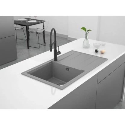 Miló Einbauspüle Granitverbundstoff Luxuria 86 Grau 3 Miló Einbauspüle Granitverbundstoff Luxuria 86 Grau - Image 3