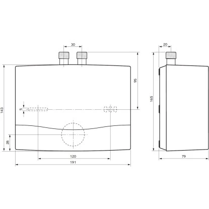 Vaillant Niederdruck Kleindurchlauferhitzer MiniVED H 3/3 N 3,5 KW Weiß 3 Vaillant Niederdruck Kleindurchlauferhitzer MiniVED H 3/3 N 3,5 KW Weiß - Image 3