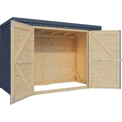 Bertilo Gartenschrank Box Bike 103 Cm X 207 Cm Anthrazit FSC® 3 Bertilo Gartenschrank Box Bike 103 Cm X 207 Cm Anthrazit FSC® - Image 3