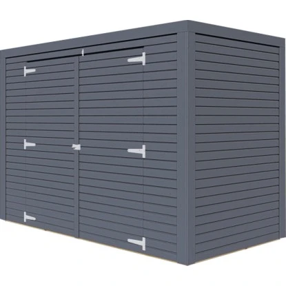Bertilo Gartenschrank Box Bike 103 Cm X 207 Cm Anthrazit FSC® 5 Bertilo Gartenschrank Box Bike 103 Cm X 207 Cm Anthrazit FSC® - Image 5
