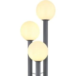 Globo Außenleuchte Laura 3-flammig Edelstahl Anthrazit Glas -Gartenwelt Verkauf 756528 3749 3