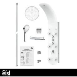 Eisl Duschpaneel Karibik 3 In 1 Mit Regendusche Sechs Massagedüsen Weiß -Gartenwelt Verkauf 7663628 2759 6