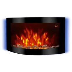 El Fuego Elektrokamin Davos (Zürich 2.0) Schwarz LED-Beleuchtung Dimmbar 2 KW -Gartenwelt Verkauf 835888 2240 AY61911