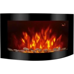 El Fuego Elektrokamin Davos (Zürich 2.0) Schwarz LED-Beleuchtung Dimmbar 2 KW -Gartenwelt Verkauf 835888 2240 AY6191 2