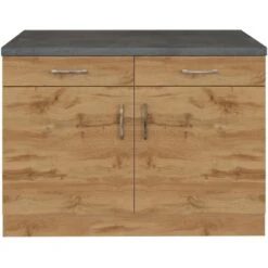 Held Möbel Unterschrank Sorrento 100x85x60 Cm 2 Tür. 2 Schubk. + Boden Wotan.