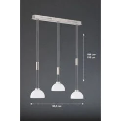 Fischer & Honsel LED-Pendelleuchte Avignon 3x 9 W Weiß-Nickel 2900 Lm -Gartenwelt Verkauf 891148 1546 3