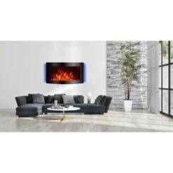 El Fuego Elektrokamin Davos (Zürich 2.0) Schwarz LED-Beleuchtung Dimmbar 2 KW -Gartenwelt Verkauf 8 2240 AY6191 Milieufoto 1